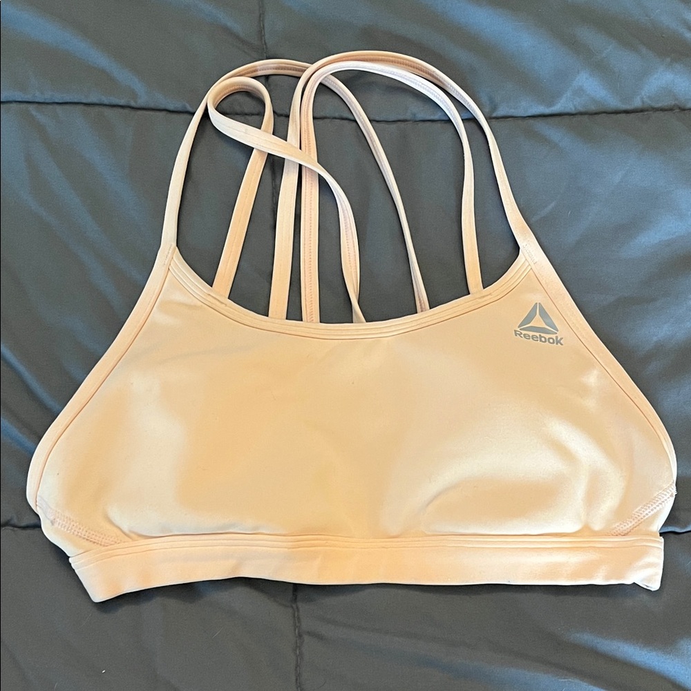Reebok Women's Coral/Peach Sports Bra